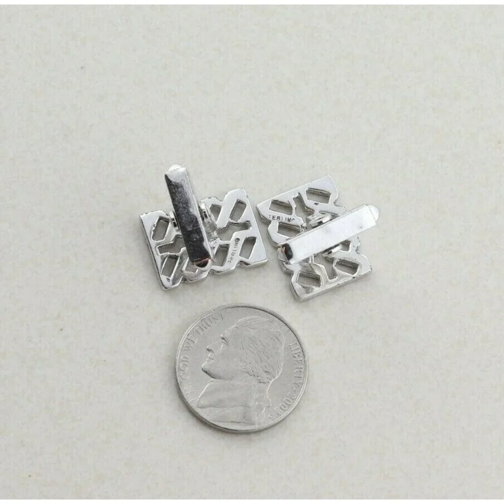 Men's Sterling Silver Marcasite Cufflinks